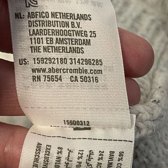 Abercrombie & Fitch Fairisle Off the Shoulder Sweater Dress Size XS - Picture 9 of 9